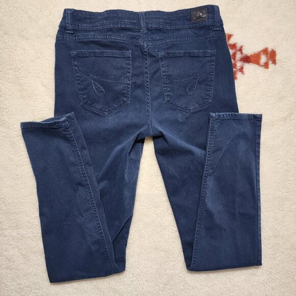 JORDACHE Skinny Chinos Pants 4 (28 x 29) Blue Dark Wash Stretch Mid Rise Rayon - Picture 3 of 8